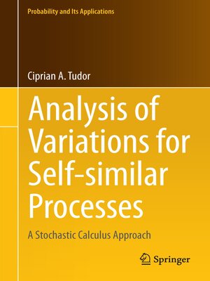 cover image of Analysis of Variations for Self-similar Processes